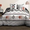 Parure De Lit Housse De Couette Avec Taies D'oreiller 100% Coton 57 Fils Keo : Taille - 220 X 240 Cm
