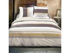 Housse De Couette 220x240 + 2 Taies D'oreiller 65x65 Cm Coton Pois