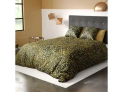 Housse De Couette 240x260 + 2 Taies D'oreiller 63x63 Cm Coton Bio Nava