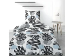 Housse De Couette 140x200 Cm + 1 Taie D'oreiller 63x63 Cm Polyester Cerlus