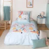 Housse De Couette 140x200 + 1 Taie D'oreiller 63x63 Coton Catchi