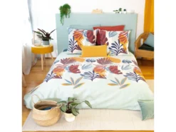 Housse De Couette 220x240 + 2 Taies D'oreiller 63x63 Coton Matty