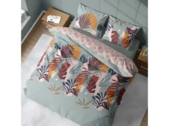 Housse De Couette 220x240 + 2 Taies D'oreiller 63x63 Coton Matty -Herman Miller Magasin linge de lit 9896329