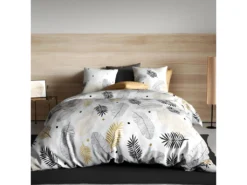 Housse De Couette 140x200 Cm + 1 Taie D'oreiller 63x63 Cm Coton Envole