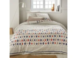 Housse De Couette Et Taie D'oreiller 100% Coton Togo Etherea : Taille - 240 X 260 Cm