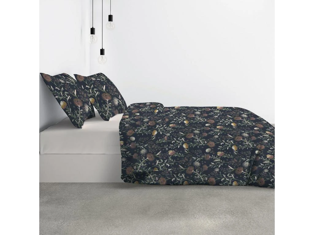 Housse De Couette 240x260 + 2 Taies D'oreiller 63x63 Cm Coton Phytea Caviar 2 Housse De Couette 240x260 + 2 Taies D'oreiller 63x63 Cm Coton Phytea Caviar – Image 2