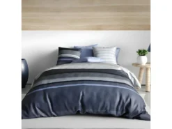 Housse De Couette 240x260 Cm + 2 Taies D'oreiller 63x63 Cm Coton Gruissan