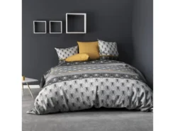 Parure De Couette 100% Coton 57 Fils Sakigold : Taille - 220 X 240 Cm