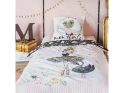 Housse De Couette 140x200 Cm + 1 Taie D'oreiller 63x63 Cm Coton Mon Etoile -Herman Miller Magasin linge de lit 9898089