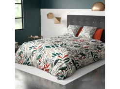 Parure De Lit Housse De Couette Avec Taie D'oreiller 100% Polyester 60 Gsm Luziola Taille 240 X 260 Cm