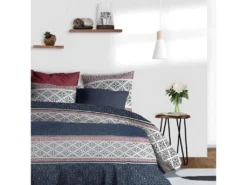 Housse De Couette 240x260 Cm + 2 Taies D'oreiller 65x65 Cm Coton Sergio -Herman Miller Magasin linge de lit 9898631