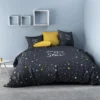 Parure De Lit - Housse De Couette 100% Coton 47 Fils Galaxy : Taille - 240 X 260 Cm