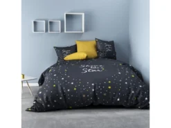 Parure De Lit - Housse De Couette 100% Coton 47 Fils Galaxy : Taille - 240 X 260 Cm