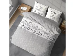 Housse De Couette 240x260 + 2 Taies D'oreiller 63x63 Coton Geek -Herman Miller Magasin linge de lit 9899195