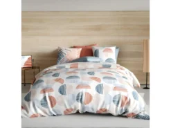 Housse De Couette 240x260 Cm + 2 Taies D'oreiller 65x65 Cm Coton Halley