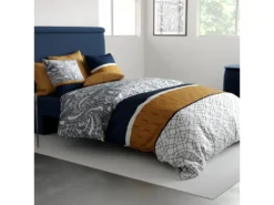 Housse De Couette 140x200 Cm + 1 Taie D'oreiller 63x63 Cm Coton Dakota