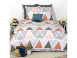 Housse De Couette Et Taie D'oreiller Coton Citrus : Taille - 240 X 260 Cm