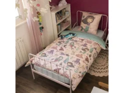 Housse De Couette 140x200 + 1 Taie D'oreiller 63x63 Cm Coton Maeria