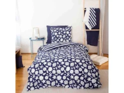 Housse De Couette 220x240 + 2 Taies D'oreiller 63x63 Coton Capri -Herman Miller Magasin linge de lit 9900039