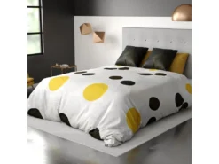 Housse De Couette Et Taie D'oreiller Coton Stitchy : Taille - 240 X 260 Cm