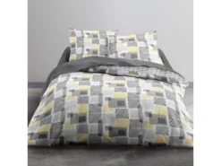 Parure De Lit - Housse De Couette 100% Coton 57 Fils 2.22 : Taille - 240 X 260 Cm