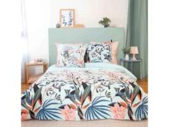 Housse De Couette 220x240 + 2 Taies D'oreiller 63x63 Satin De Coton Bio Paya