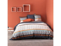 Parure De Couette 2 Pièces 140x200 Cm 100% Microfibre 60 Gsm Gospy