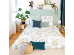 Housse De Couette Avec Taies D'oreiller 100% Polyester 72 Gsm Theos : Taille - 220 X 240 Cm