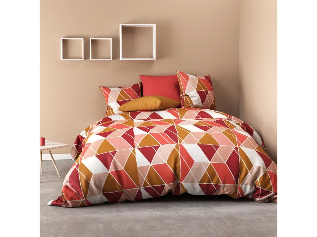 Housse De Couette 220x240 + 2 Taies D'oreiller 100% Coton Trysi 1 Housse De Couette 220x240 + 2 Taies D'oreiller 100% Coton Trysi