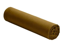 Drap Housse 160x200 En Lin Lavé Moka - Bonnet 30 Cm - Linge De Lit Drap Housse Premium 100% Lin Lavé