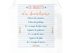 Tablier Adulte à Nouer - Recette Bonheur -Herman Miller Magasin linge de table 10275615