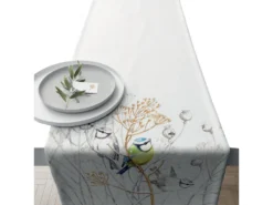 Chemin De Table En Coton Oiseaux 40 X 150 Cm