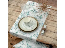 Chemin De Table En Coton Eucalyptus 40 X 150 Cm -Herman Miller Magasin linge de table 10557607