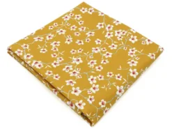 Lot De 2 Sets De Table Enduit 45x45 Cm AMANDIER Jaune Safran -Herman Miller Magasin linge de table 10565353