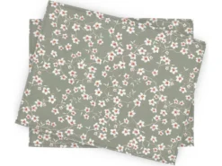 Lot De 2 Sets De Table Enduit 35x45 Cm AMANDIER Vert Sauge