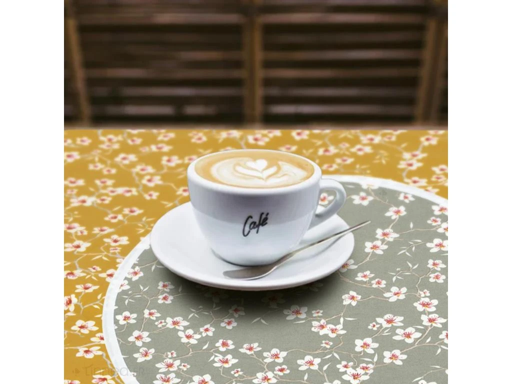 Lot De 2 Sets De Table Enduit 35x45 Cm AMANDIER Vert Sauge 5 Lot De 2 Sets De Table Enduit 35x45 Cm AMANDIER Vert Sauge – Image 5