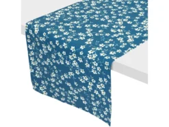 Chemin De Table Enduit 45x150 Cm AMANDIER Bleu