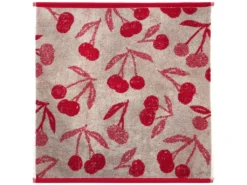 Lot De 2 Torchons De Cuisine éponge 50x50 Cm Coton BING Rouge -Herman Miller Magasin linge de table 10566925