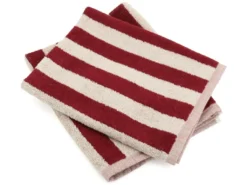 Lot De 2 Torchons De Cuisine éponge 50x50 Cm Coton PAT Bordeaux