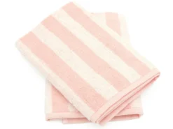 Lot De 2 Torchons De Cuisine éponge 50x50 Cm Coton PAT II Rose