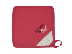 Set De 2 Maniques Assorties Rouge Et Lin -Herman Miller Magasin linge de table 10727617