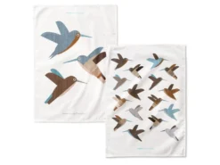 Torchon (2 Pièces) 70x50 Cm Colibri Delphinae