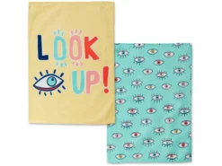 Torchon (2 Pièces) 70x50 Cm Look Up