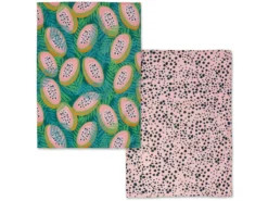 Torchon (2 Pièces) 70x50 Cm Papaya