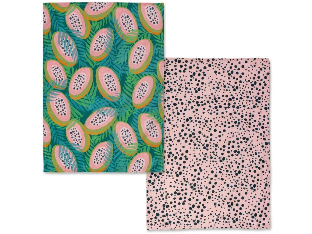 Torchon (2 Pièces) 70x50 Cm Papaya 1 Torchon (2 Pièces) 70x50 Cm Papaya