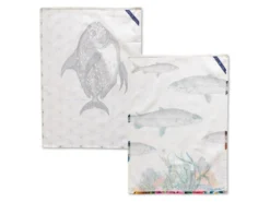 Torchon (2 Pièces) 70x50 Cm Fish -Herman Miller Magasin linge de table 11261949