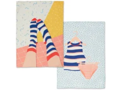 Torchon (2 Pièces) 70x50 Cm Hole Sock