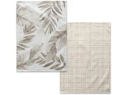 Torchon (2 Pièces) 70x50 Cm Feuille
