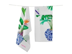 Torchon (2 Pièces) 70x50 Cm Porcelain -Herman Miller Magasin linge de table 11262073