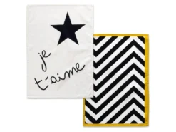 Torchon (2 Pièces) 70x50 Cm Amour